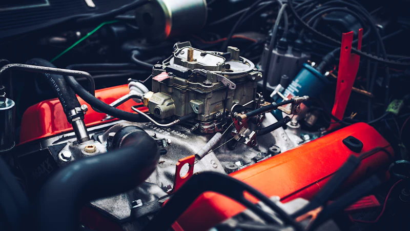 A car engine bay